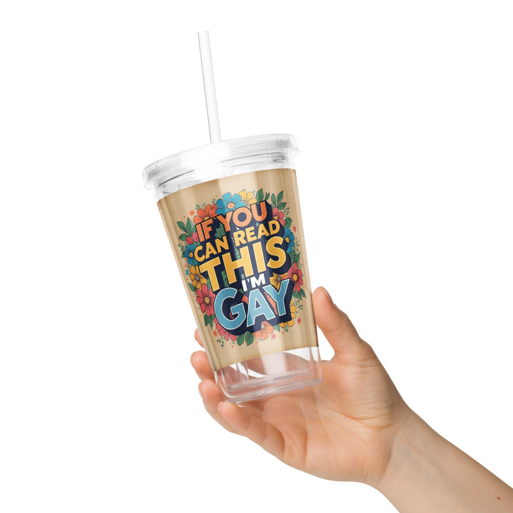 If You Can Read This (Clear Tumbler)