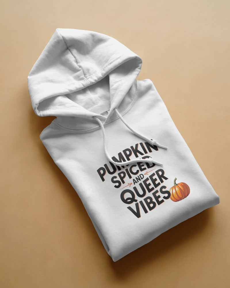 Oversized fall hoodie with LGBTQ+ slogan from Savage Cotton