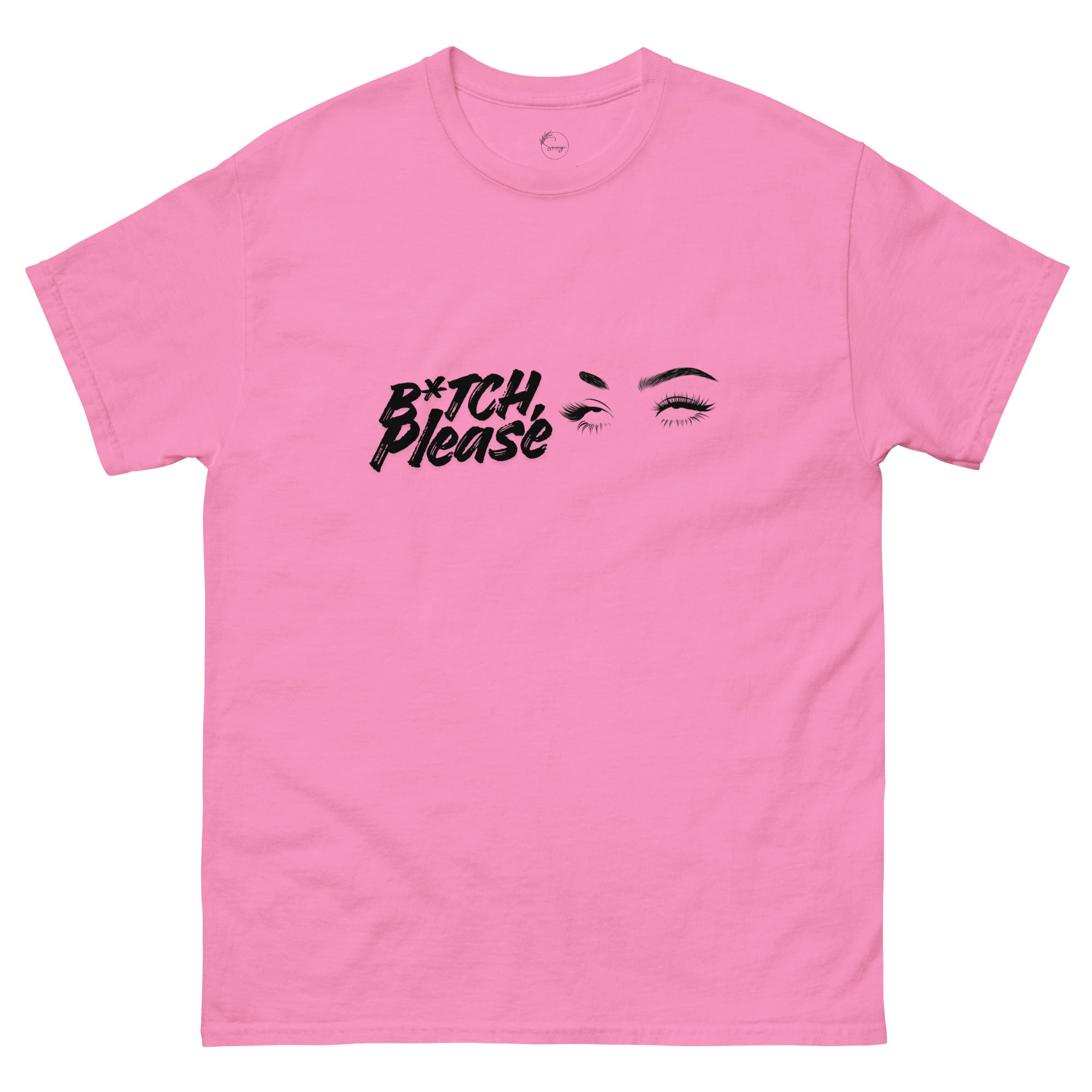 Close-up of B*tch, Please graphic t-shirt styled casually, expressive slogan fashion