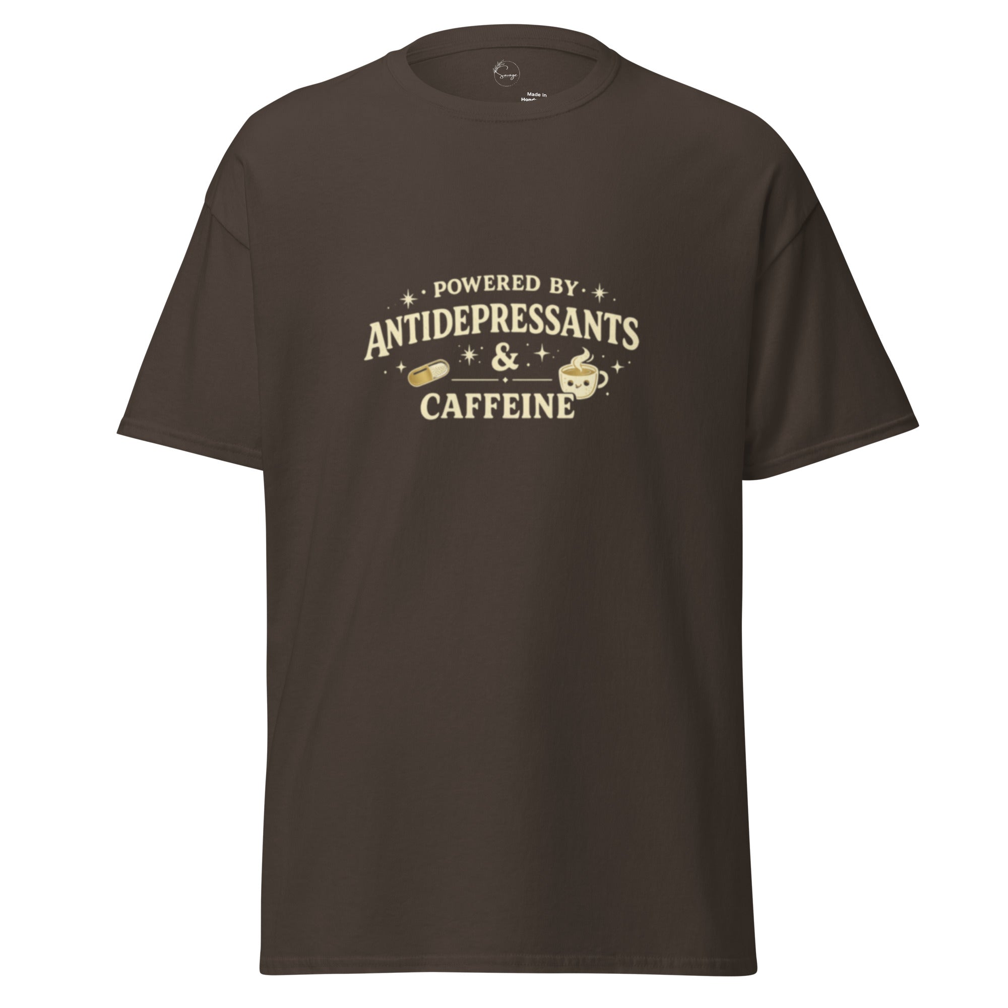 Gray t-shirt with 'consistency is key' text on a white background