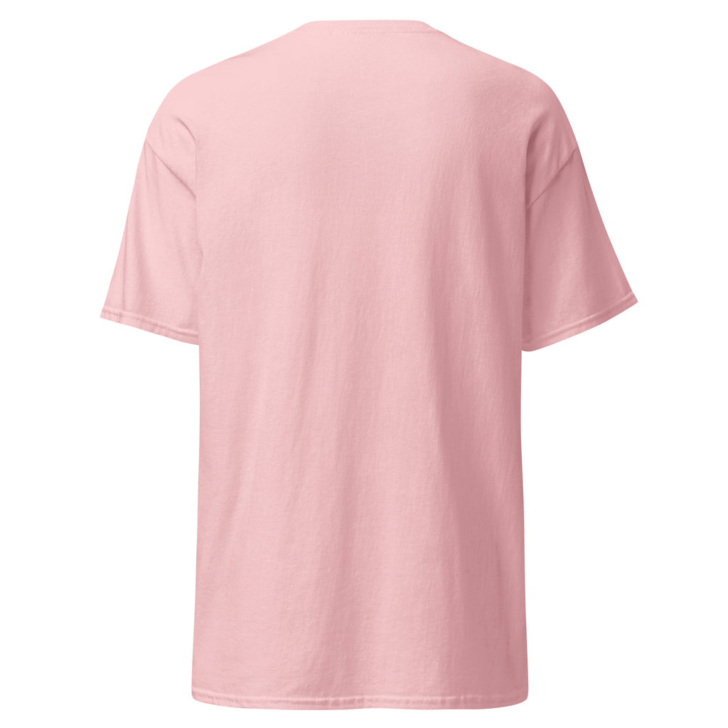 Pink t-shirt on a white background