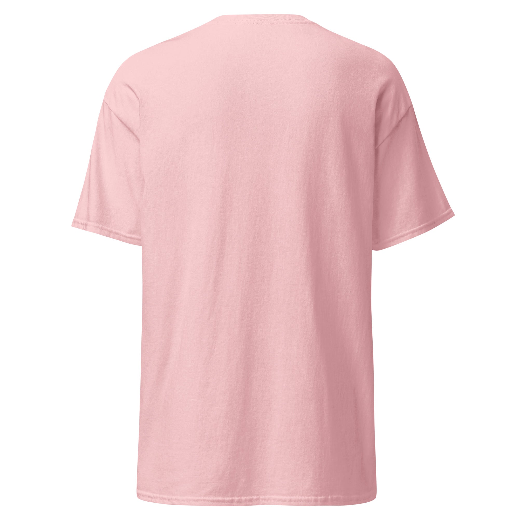 Pink t-shirt on a white background