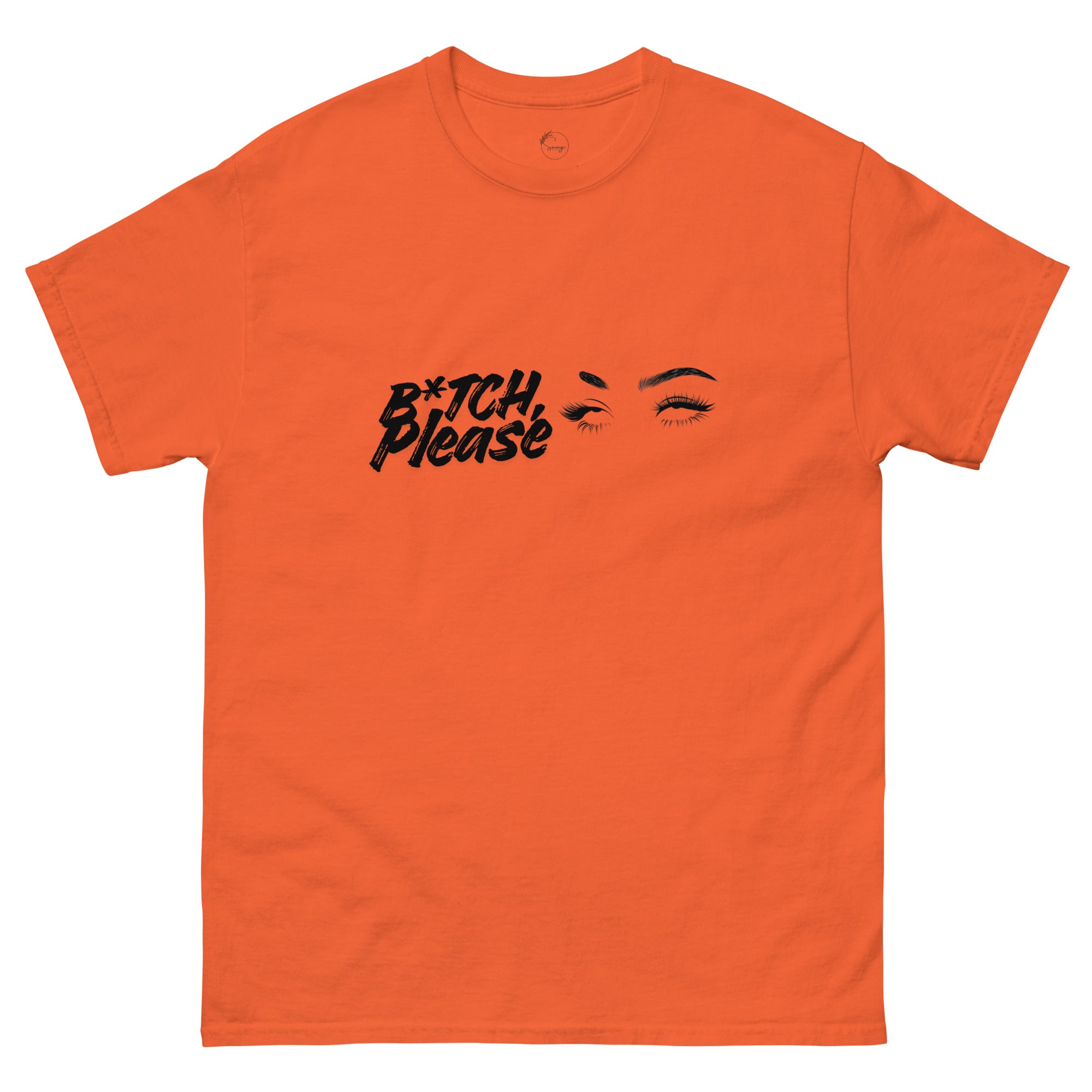 Close-up of B*tch, Please graphic t-shirt styled casually, expressive slogan fashion
