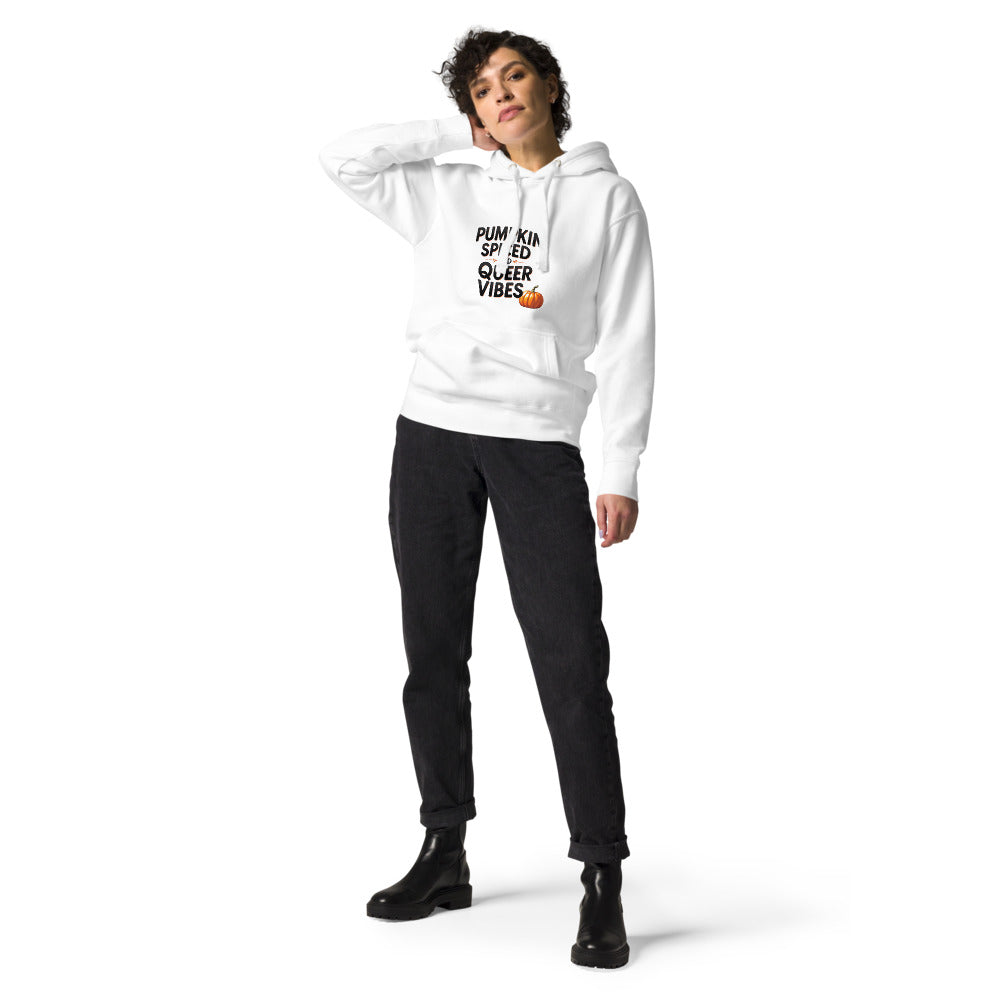 Pumkin Spiced, Queer Vibes Premium Genderless Hoodie