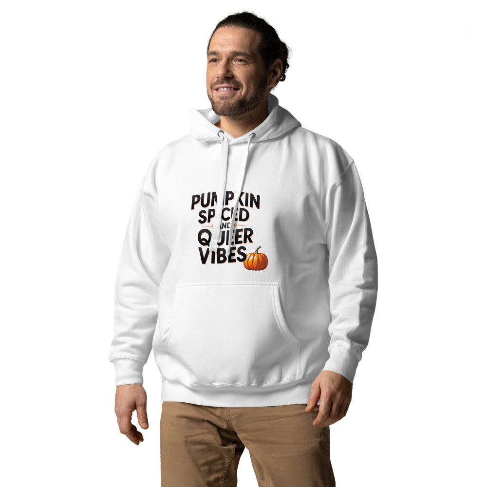 Pumkin Spiced, Queer Vibes Premium Genderless Hoodie
