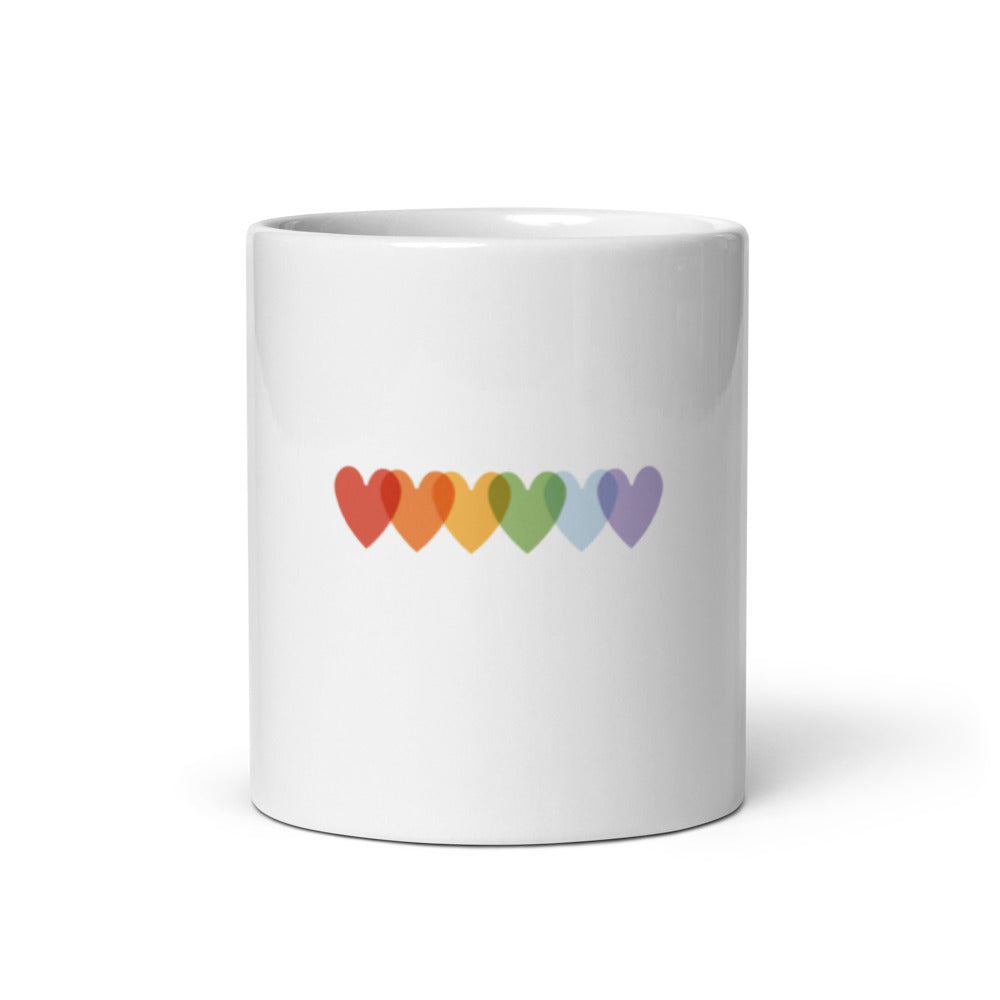 Pride Mug colorful ceramic WLW queer coffee mug