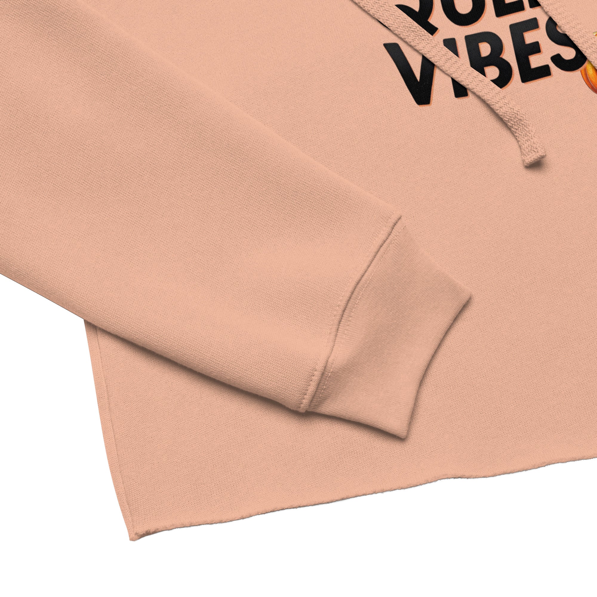 Model wearing Pumpkin Spiced Queer Vibes cropped hoodie