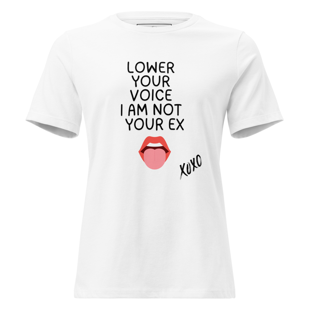 Lower Your Voice Tee unisex WLW queer slogan shirt