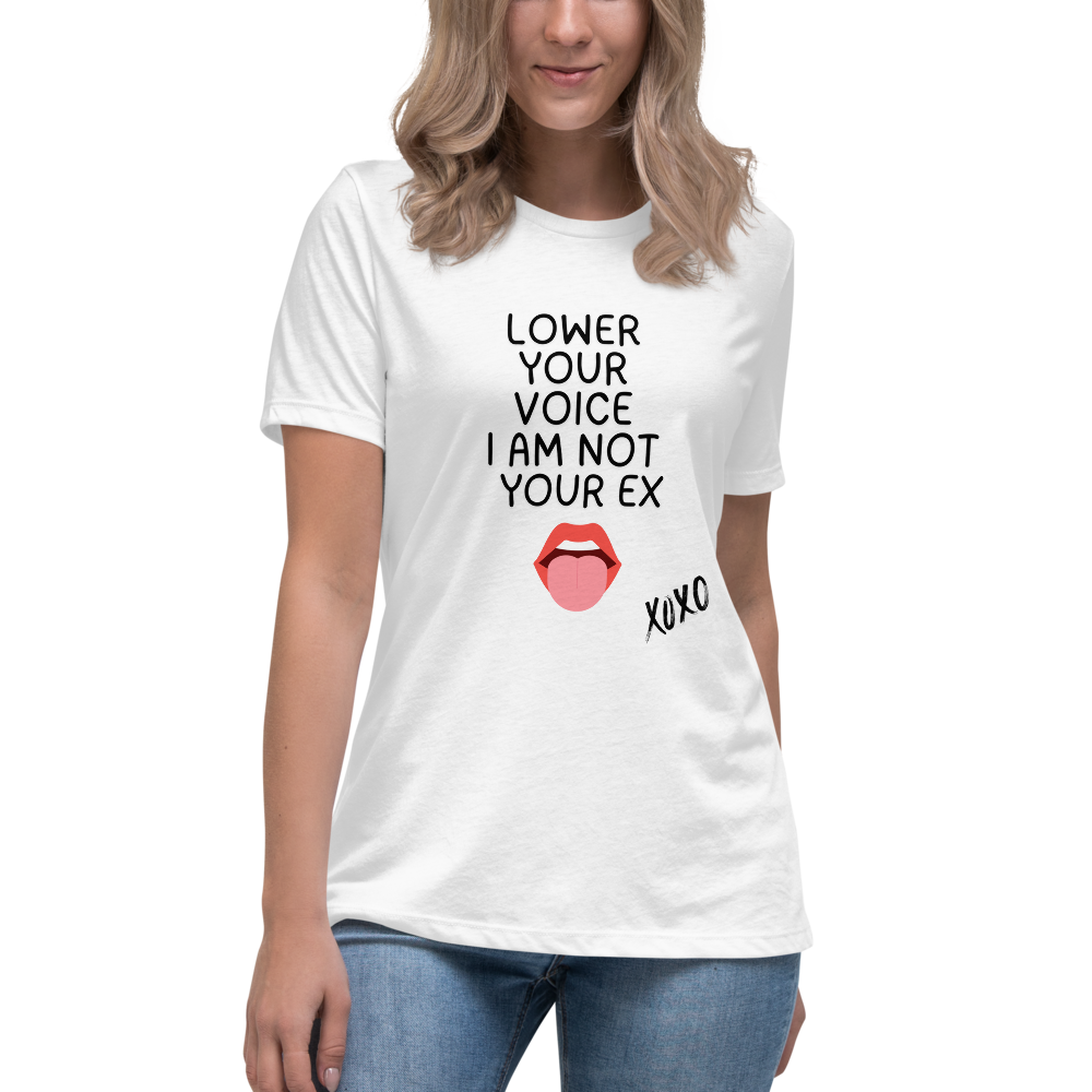 Lower Your Voice Tee unisex WLW queer slogan shirt