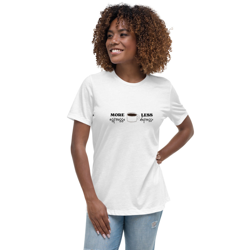 More Espresso Tee unisex WLW slogan shirt with coffee-inspired design