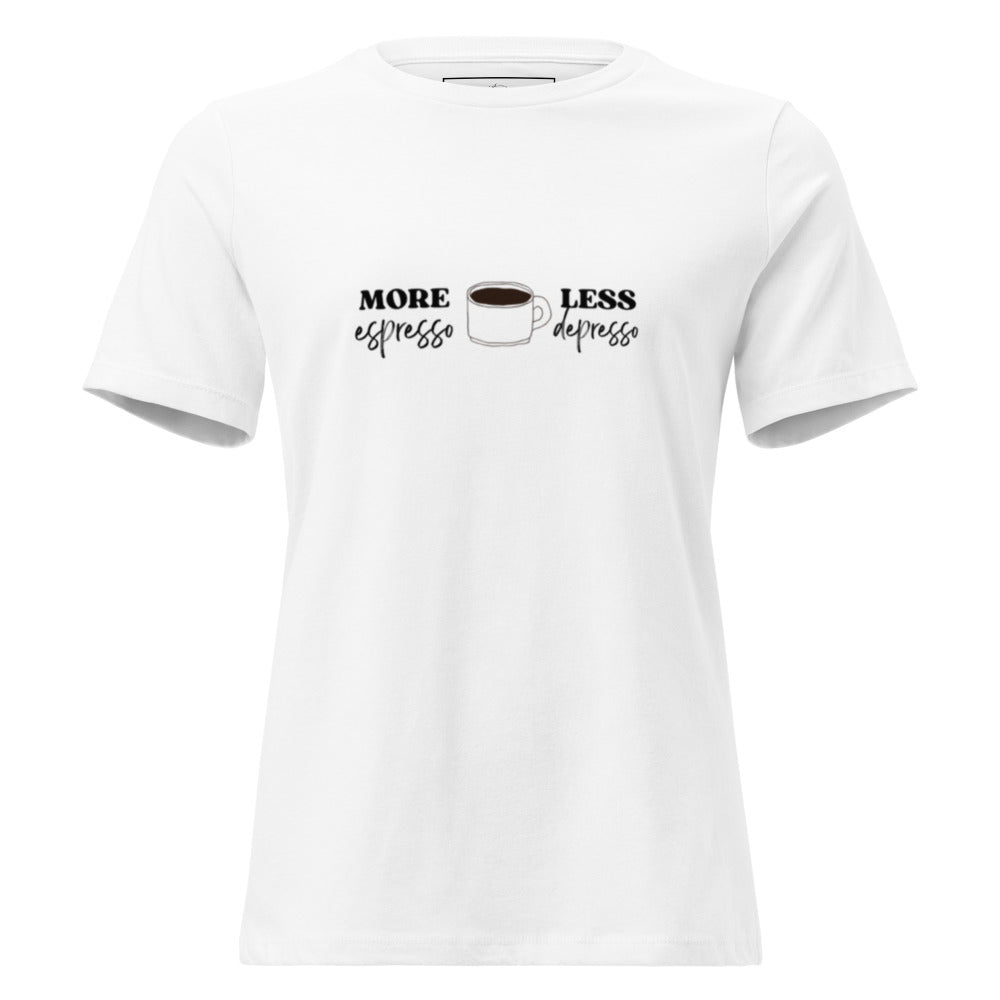 More Espresso Tee unisex WLW slogan shirt with coffee-inspired design