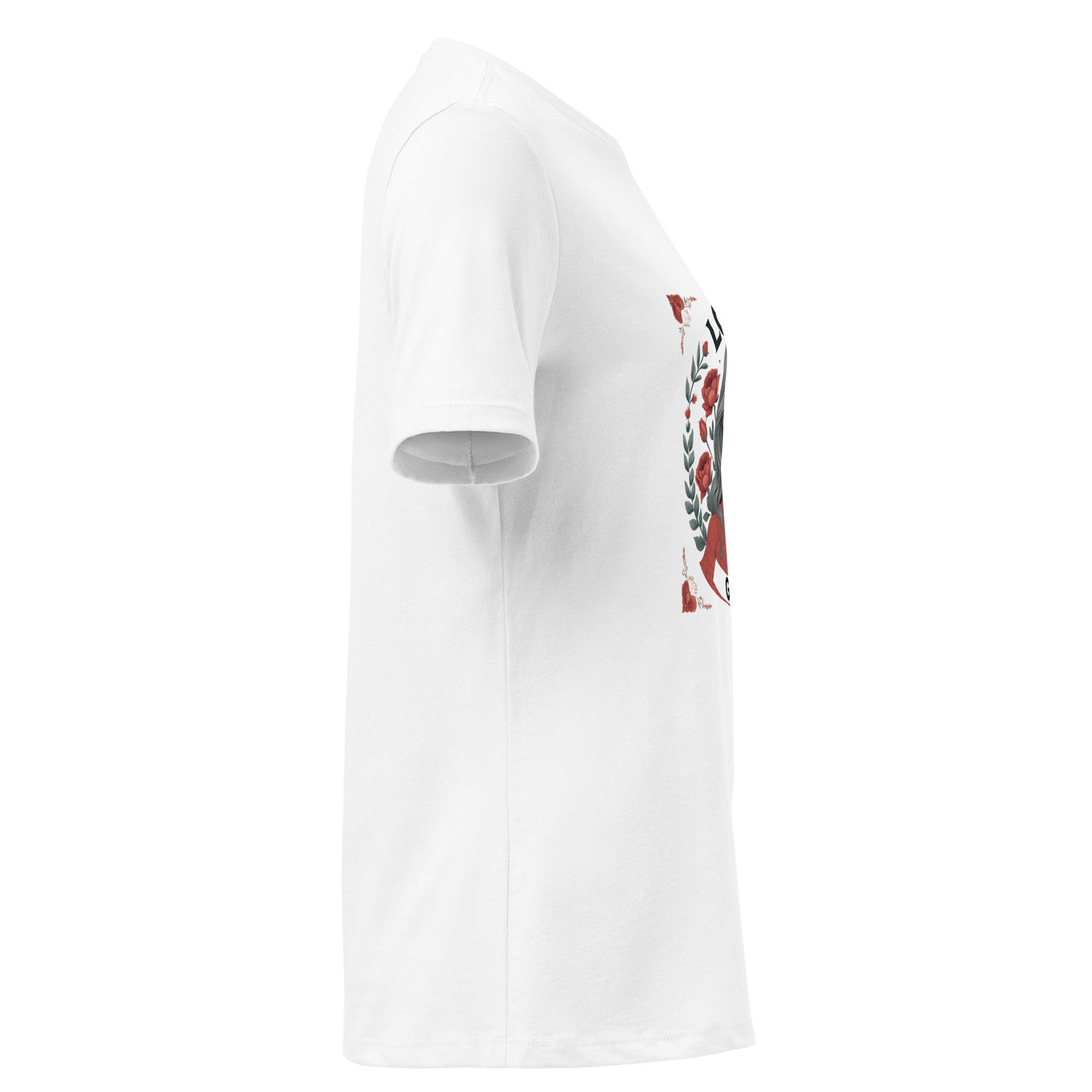 Queer relaxed t-shirt that reads 'lover girl'