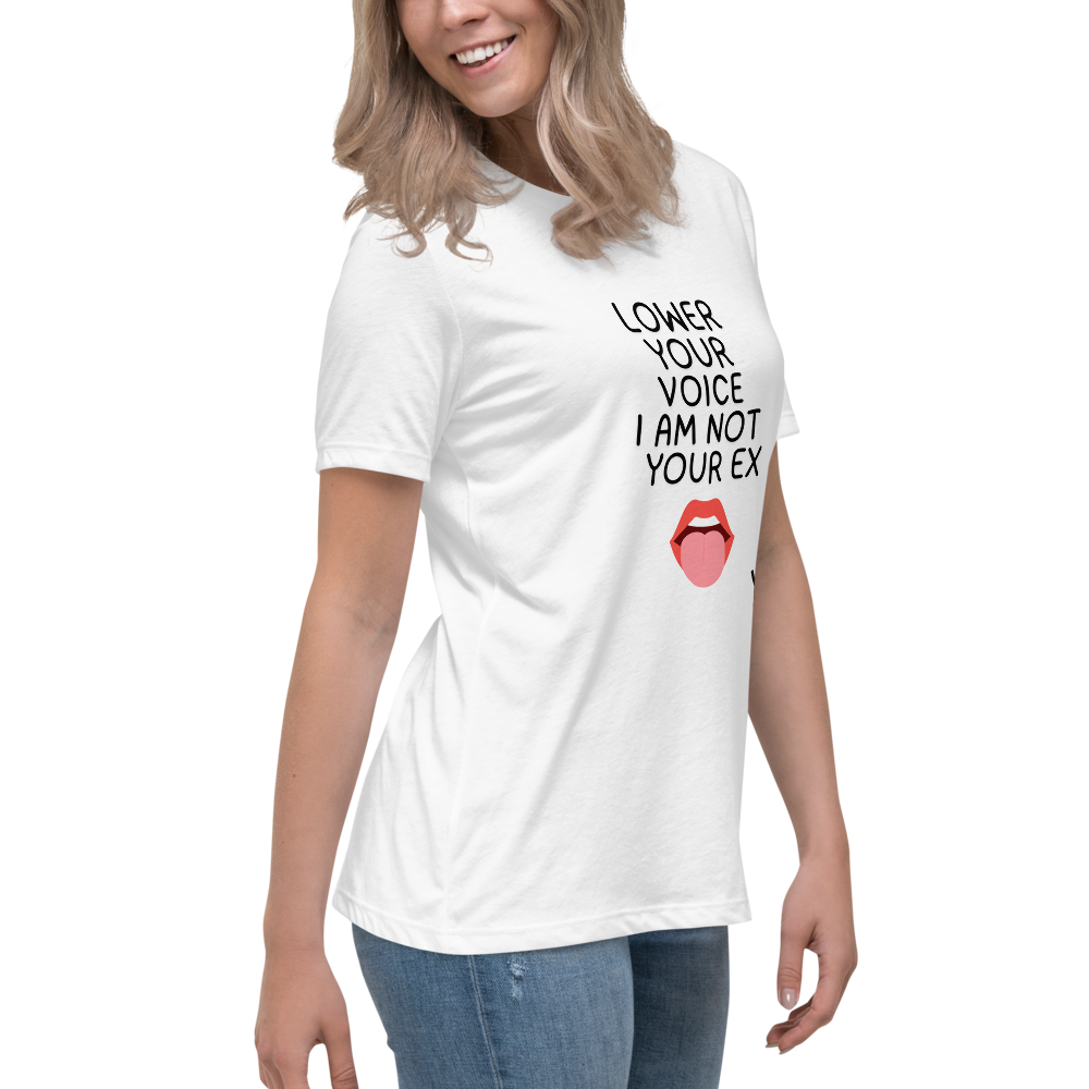 Lower Your Voice Tee unisex WLW queer slogan shirt
